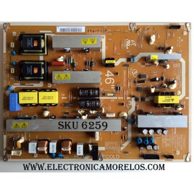 FUENTE SAMSUNG BN44-00203A / SIP468A / SUSTITUTA BN44-00202A / MODELOS LN46A630M1FXZA / LN46A650A1FXZA / LN46A750R1FXZA / LN46A540P2FXZA SQ03 / LN46A540P2FXZA SS04 / LE46A558P3FXXU CN02 / LE46A558P3FXXU / LE46A558P3FXXU / LE46A558P3FXXU / LN46A550P3FXZA